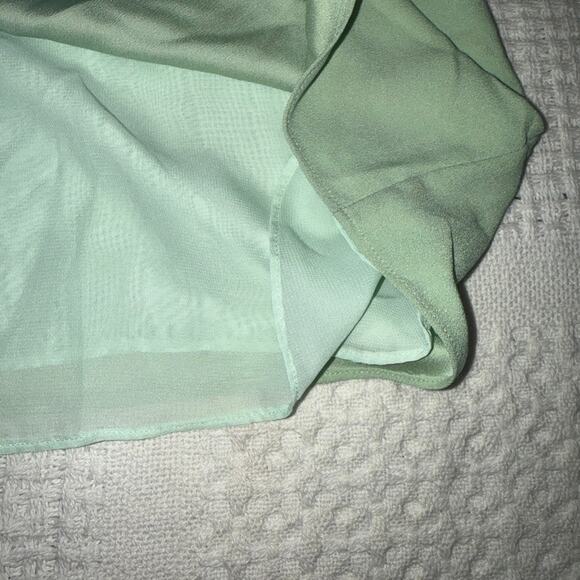 new Nordstrom XL cami top mint flounce drapey TS 307848 - Picture 5 of 9